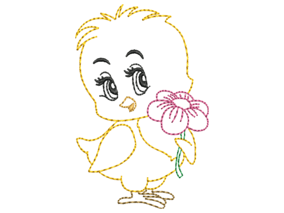 Cute Flower Chick Embroidery: A Designer’s Review